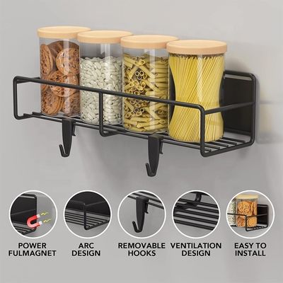 Organiseur magnétique de réfrigérateur Gardez vos épices en place avec de l'acier au carbone durable