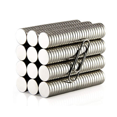 N45 aimant en néodyme rond avec revêtement en zinc et certification ISO9001 2004