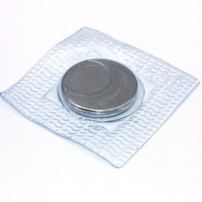 Magnet d'acier Matériau PVC Magnet bouton N52 Puissant rond Rare Earth Neodymium magnétique