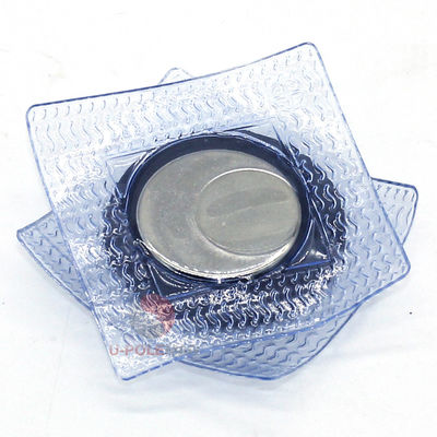 Magnet d'acier Matériau PVC Magnet bouton N52 Puissant rond Rare Earth Neodymium magnétique