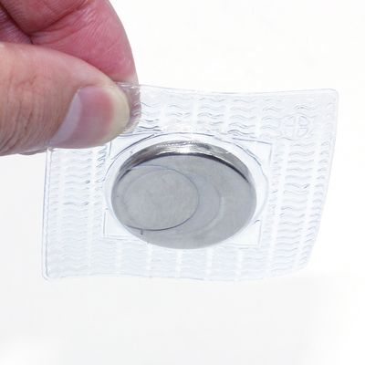 Magnet d'acier Matériau PVC Magnet bouton N52 Puissant rond Rare Earth Neodymium magnétique
