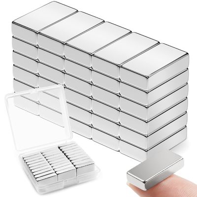 Magnéte de néodyme à bloc fort personnalisé de 20 mm x 10 mm x 2 mm avec tolérance ± 1%