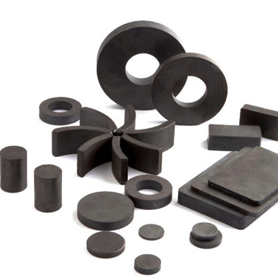 Magnés industriels Y35 Barre magnétique en ferrite céramique arc de disque à bloc d'anneau sans revêtement