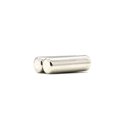 Magnet cylindrique magnétisé diamétralement avec revêtement NiCuNi ou Zn et tolérance ± 1%