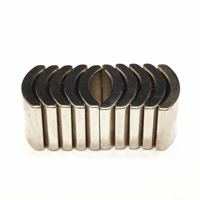 Générateur d'éoliennes N42UH Magnéte moteur à segment arc néodymium avec revêtement nickel