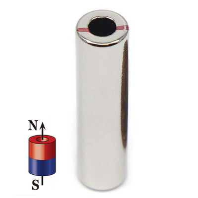 Service de coupe Personnalisé Permanent Axial Diametrallement Magnétisé N52 Neodymium Magnet Cylindre creux