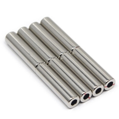 Service de coupe Personnalisé Permanent Axial Diametrallement Magnétisé N52 Neodymium Magnet Cylindre creux