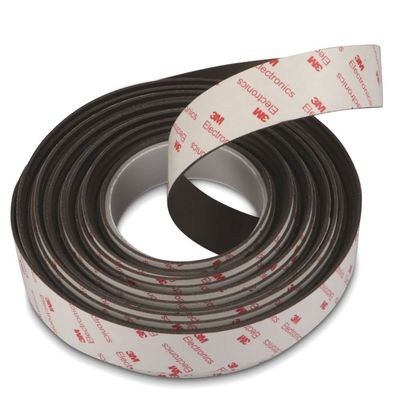 Certifié ISO9001 2008 1m 10x1.5mm ruban adhésif magnétique néodymium flexible et facile
