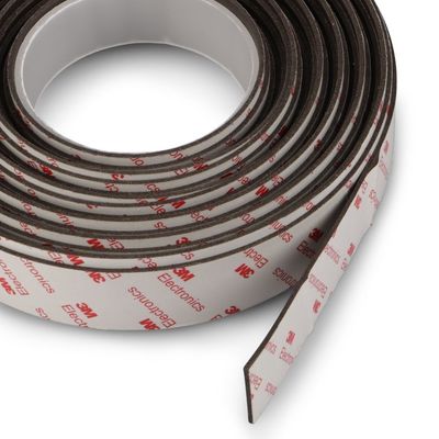 Certifié ISO9001 2008 1m 10x1.5mm ruban adhésif magnétique néodymium flexible et facile