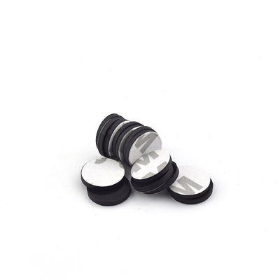 Artisanat DIY Logo personnalisé multifonctionnel Dia20 2 mm aimant en caoutchouc rond avec adhésif