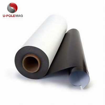 Rouleau magnétique en caoutchouc PVC blanc/rouleau de tôle magnétique permanente/matériau du rouleau magnétique