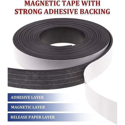 Tape magnétique en caoutchouc flexible pour véhicule d'entraînement à vapeur 50 mm pôle nord/sud isotrope/anisotrope