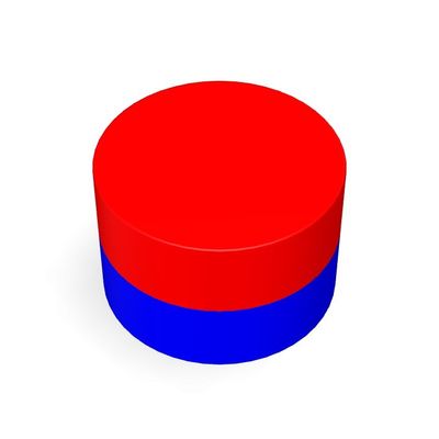 Magnet des terres rares composite magnétique au néodyme personnalisé permanent fort N52 bloc rond