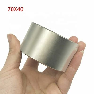 Magnéte à cylindre en néodyme permanent N45 N52 D70x40mm Super fort pour les machines