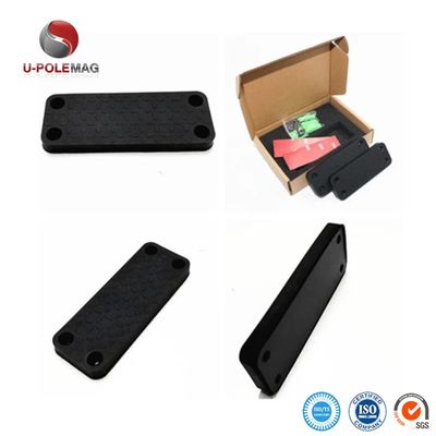 Magnés de ferrite rectangulaire noir personnalisables avec des blocs industriels solides et permanents