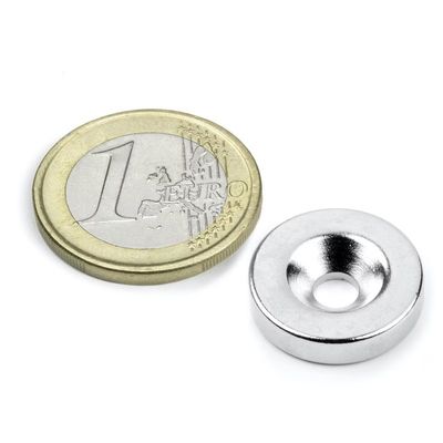 Magnéte composite au néodyme résistance industrielle Magnétes à disque rond avec trou anti-enfoncement
