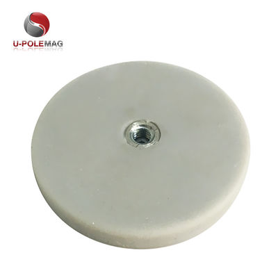 Magnet à disque de néodyme N42 revêtu de caoutchouc pour composants et pièces de machines industrielles
