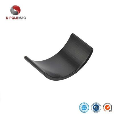 Taille personnalisée ARC NdFeB Magnet Coating Black Epoxy Neodymium Segment Magnets pour moteur