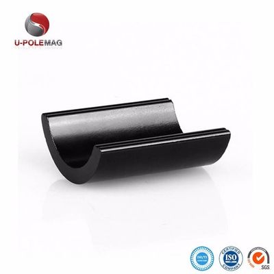 Taille personnalisée ARC NdFeB Magnet Coating Black Epoxy Neodymium Segment Magnets pour moteur